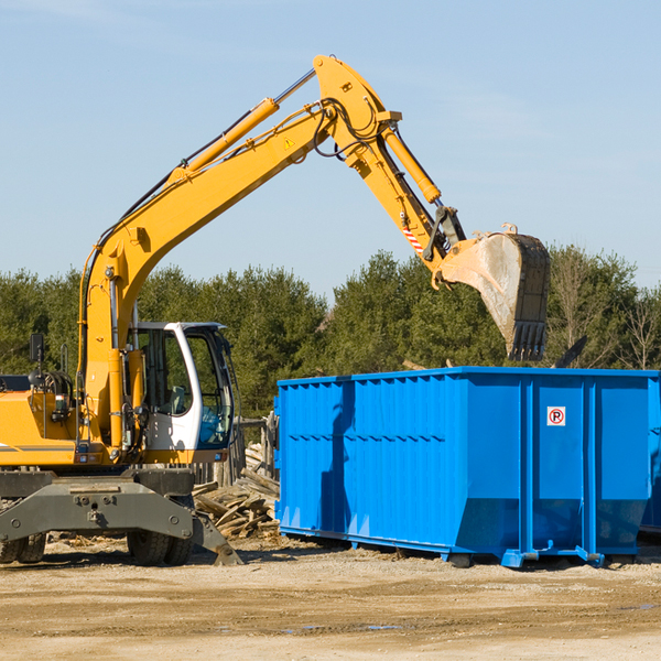 are there any restrictions on where a residential dumpster can be placed in Dundas